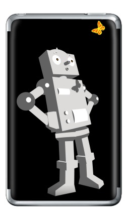 Робот с бабочкой в мире технологий и природы - Виниловые наклейки на iPod Classic, страница 34