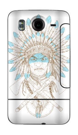 Native American Chief / Индейский вождь в перьях символ силы и достоинства - Виниловые наклейки на HTC Desire HD - купить в Москве, страница 35
