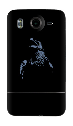 Ворон с раскрытым клювом под луной на темном фоне - Виниловые наклейки на HTC Desire HD - купить в Москве, страница 35