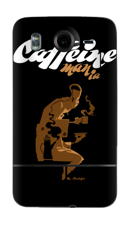 Caffeine mania/Кофеиномания минимализм ретро плакат с силуэтами бариста и чашки - Виниловые наклейки на HTC Desire HD - купить в Москве, страница 35