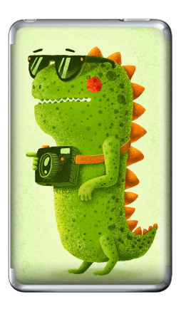 Dino touristo hipsto - Виниловые наклейки на iPod Classic