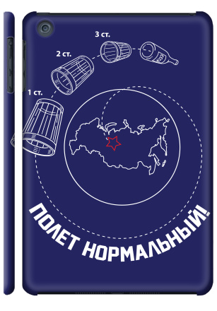 Ироничная схема «ПОЛЕТ НОРМАЛЬНЫЙ!» с водкой - Наклейки на Чехол матовый для iPad Mini, страница 11