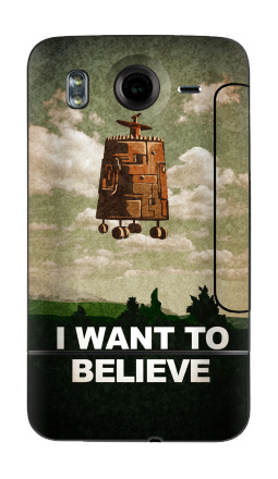 Футуристический летательный аппарат с колёсиками в лесу I Want To Believe - Виниловые наклейки на HTC Desire HD - купить в Москве, страница 35