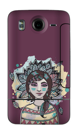 Стилизованный портрет женщины в этно стиле - Виниловые наклейки на HTC Desire HD - купить в Москве, страница 29