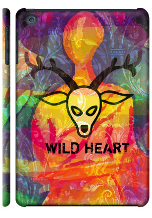 Яркий арт-постер «Wild Heart» с маской оленя - Наклейки на Чехол матовый для iPad Mini, страница 10
