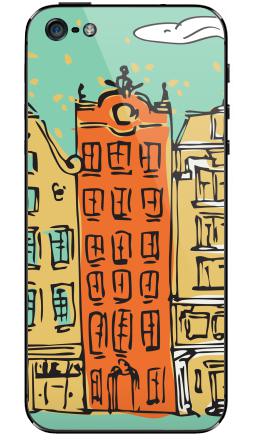 Открытка с видом Амстердама в стиле hand-drawn - Виниловые наклейки на iPhone 5 - купить в Москве, страница 39