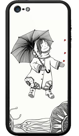 Детская игра с зонтом в дождь из сердец - Бампер на iPhone 5, 5S, страница 32