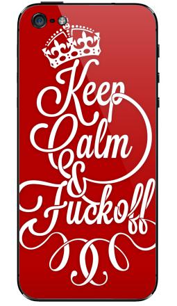 Keep Calm & Fuck off - Виниловые наклейки на iPhone 5 - купить в Москве, страница 43