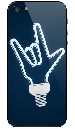 Рок-лампочка - Виниловые наклейки на iPhone 5 - купить в Москве, страница 44