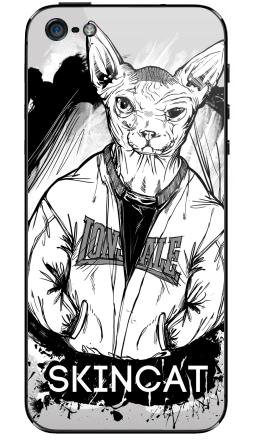 Сфинкс в куртке Лонсдейл с надписью SKINCAT - Виниловые наклейки на iPhone 5 - купить в Москве, страница 44