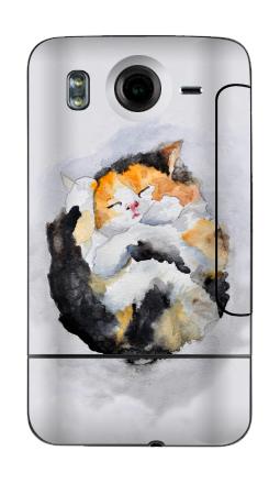 Акварельный сон: спящий котёнок в уюте - Виниловые наклейки на HTC Desire HD - купить в Москве, страница 27