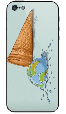 Планета Земля тает как мороженое апокалипсис - Виниловые наклейки на iPhone 5 - купить в Москве, страница 45