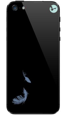 Ворон с раскрытым клювом под луной на темном фоне - Виниловые наклейки на iPhone 5 - купить в Москве, страница 47