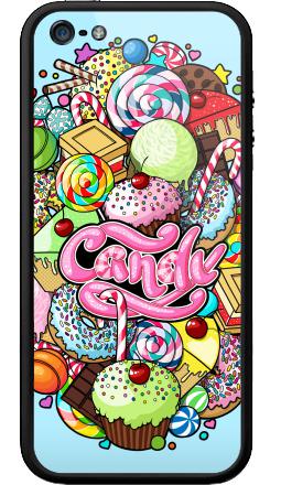 Яркое яйцо из сладостей Candy в стиле поп-арт - Бампер на iPhone 5, 5S, страница 31