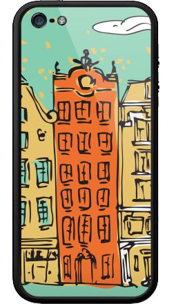 Открытка с видом Амстердама в стиле hand-drawn - Бампер на iPhone 5, 5S, страница 26