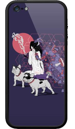 Сюрреалистичная картина с женщиной и грибным ростом - Бампер на iPhone 5, 5S, страница 27