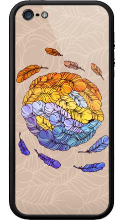 Декоративная композиция из перьев в круге - Бампер на iPhone 5, 5S, страница 27