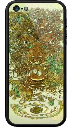 Иллюстрация африканской природы и охотника / Illustration of African nature and hunter - Бампер на iPhone 5, 5S, страница 31