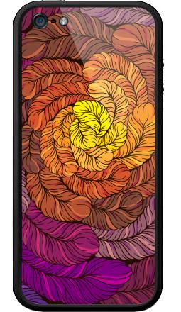 Динамичный вихрь стилизованных перьев - Бампер на iPhone 5, 5S, страница 27
