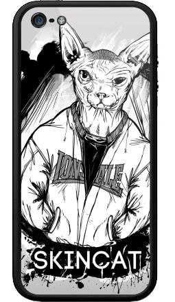 Сфинкс в куртке Лонсдейл с надписью SKINCAT - Бампер на iPhone 5, 5S, страница 31