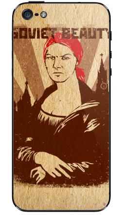 Советская красавица в стиле советских плакатов SOVIET BEAUTY - Виниловые наклейки на iPhone 5 - купить в Москве, страница 48