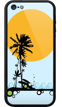 Пальма солнце доски для серфинга пляж - Бампер на iPhone 5, 5S, страница 34