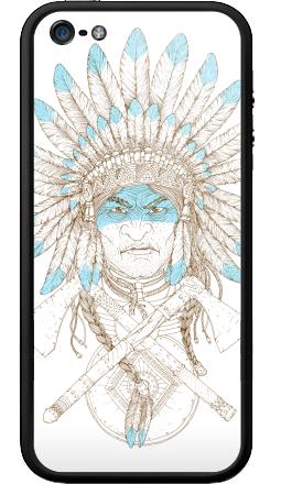 Native American Chief / Индейский вождь в перьях символ силы и достоинства - Бампер на iPhone 5, 5S, страница 32