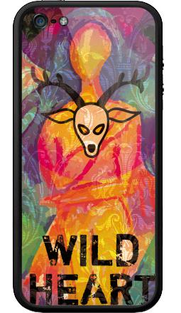 Яркий арт-постер «Wild Heart» с маской оленя - Бампер на iPhone 5, 5S, страница 26