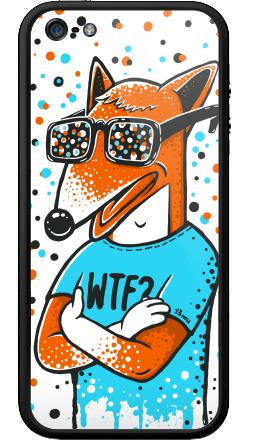 Лиса в очках выражающая удивление WTF - Бампер на iPhone 5, 5S, страница 31