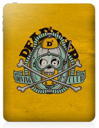 Ретро логотип с черепом и аквалангом Dead Diver / Мёртвый Дайвер DEAD DIVER CLUB - Наклейки на iPad, страница 56