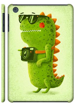 Dino touristo hipsto - Наклейки на Чехол матовый для iPad Mini
