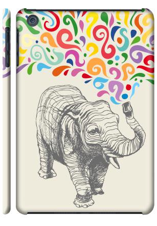 Слон - Наклейки на Чехол матовый для iPad Mini, страница 12