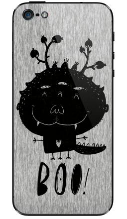 Милый черно-белый монстр с надписью BOO! - Виниловые наклейки на iPhone 5 - купить в Москве, страница 38