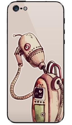 Грустный робот - Виниловые наклейки на iPhone 5 - купить в Москве, страница 37