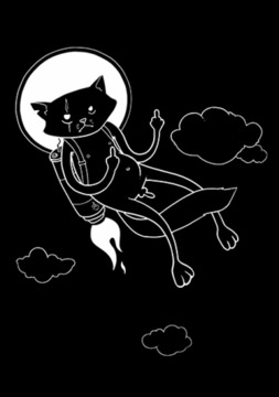 Свободный кот - Магазин футболок alice_sleeping - Дизайнерские принты