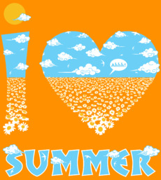 Любовь к лету с полевыми цветами голубое небо SUMMER - Купить футболки победителей, Новинки, страница 88 