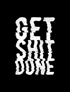 Футболка GET SHIT DONE в стиле гранж