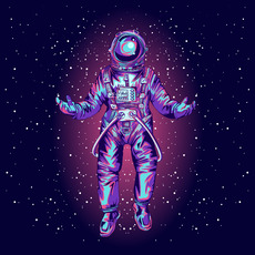 Космонавт в Невесомости Неонового Космоса - Купить футболки победителей, Новинки, страница 41 