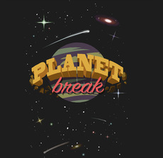 Яркий логотип PLANET break в космической тематике - Купить футболки победителей, Новинки, страница 39 