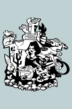 Городское калейдоскопическое скопление символов поп арт - Купить футболки победителей, Новинки, страница 89 