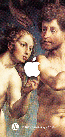 Ева вручает Apple Яблоко как соблазн и новые технологические искушения - Купить футболки победителей, Новинки, страница 95 