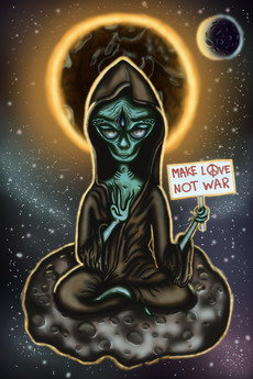Пришелец с тремя глазами: «Make Love Not War»