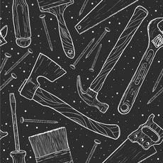Ремесленный узор с инструментами из легированной стали - Купить футболки победителей, Новинки, страница 57 