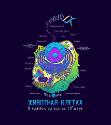 Животная клетка в цвете