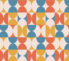 Геометрический паттерн в стиле Mid-Century Modern - Купить футболки победителей, Новинки, страница 13 