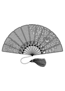 Черно-белый веер с изысканным восточным орнаментом - Купить футболки победителей, Новинки, страница 22 