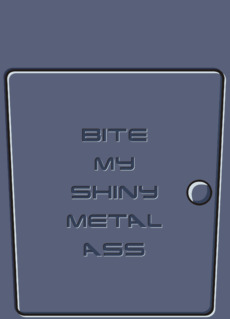 Дерзкая Цитата Бендера на Металлической Панели BITE MY SHINY METAL ASS - Купить футболки победителей, Новинки, страница 99 