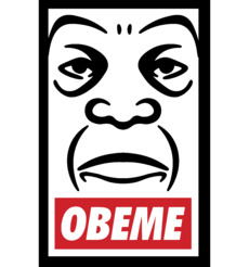 Машап OBEME – Ироничный Стрит-Арт Постер