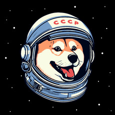 Веселый шлем сиба-ину в стиле СССР для космонавта - Купить футболки победителей, Новинки, страница 5 