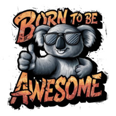 Футболка с коалой Born to Be Awesome - Купить футболки победителей, Новинки, страница 3 